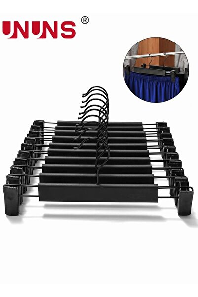 UNUNS 10 Pack Pants Hangers Clothes Hangers with 360 ° Swivel Hooks, Adjustab...
