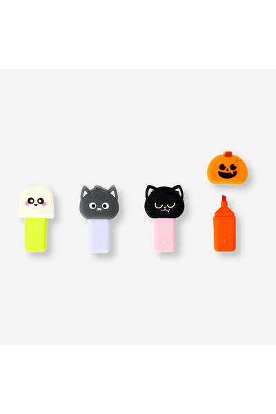 Flying Tiger Copenhagen Halloween Temalı 4'lü Fosforlu Kalem
