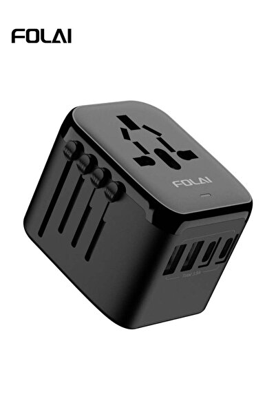 Folai Universal International Power Travel Plug Adapter, 5 in 1 European Trav...