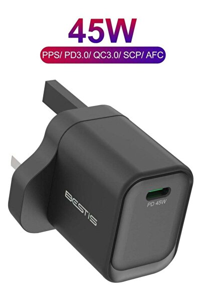 BESTIS Wall Charger 30W GaN USB-C PD3.0 QC4.0 - Dual Port Fast Charger for iP...