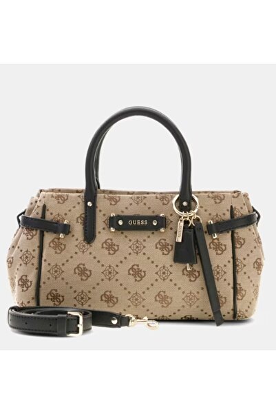 Guess Women's Handbag Monogram Patterned Adjustable Strap Daily Shoulder and ...