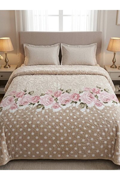 AKSU %100 polyester vizon battaniye 155 x 215