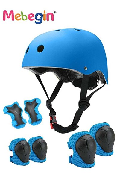 MEBEGIN 7 Pcs Multi-Sport Protective Gear Set with Adjustable Helmet Knee and...