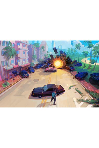 OEM Αφίσα Grand Theft Auto Vice City 4k, 61x90 εκ., poster4699