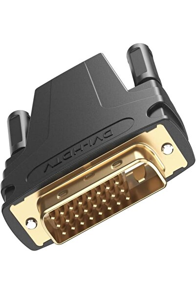 GENERAL محول DVI إلى HDMI، محول منفذ DVI-D ثنائي الاتجاه بدقة 4K و1080P مع مو...