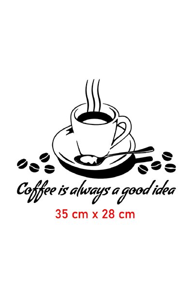 gollee pro ملصق فينيل لجدار المطبخ من COFFEE مقاس 35 سم × 28 سم عالي الجودة