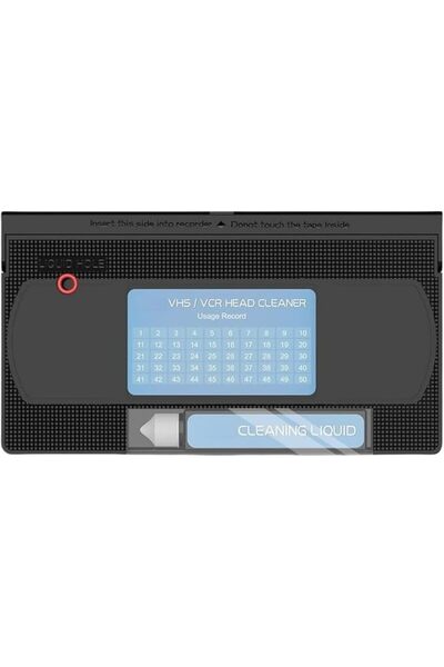 GENERAL منظف رأس مشغلات الفيديو VHS/VCR، طقم تنظيف رأس الفيديو لمشغلات الفيدي...