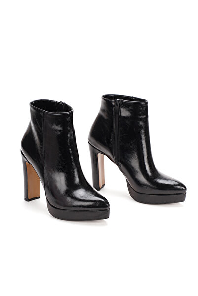 nhtshoes Γυναικείες μπότες με γυαλιστερή σόλα πλατφόρμας και χοντρό ψηλό τακούνι