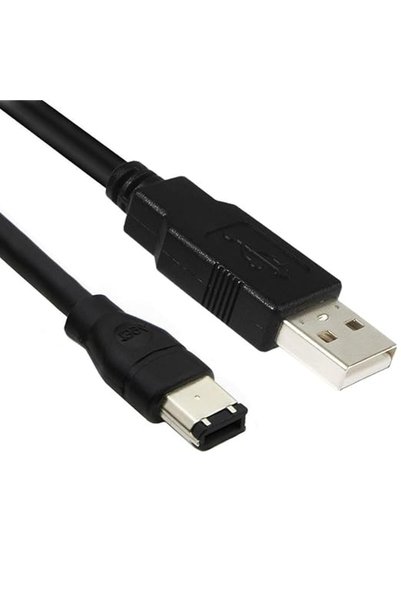 Generic كابل محول فايرواير إلى يو إس بي، محول ذكر IEEE 1394 بـ 6 دبابيس إلى ذ...