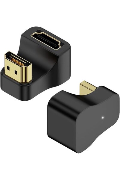 Generic محول HDMI 2.1 على شكل حرف U بزاوية 180 درجة ومحول HDMI 2.1 بزاوية 270...