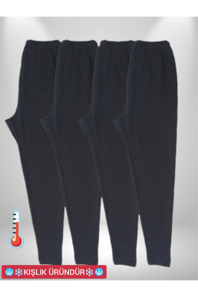 hateks 4 Adet Kışlık İçlik, Pantolon altı içlik, pijama, Rahat giyim standart...