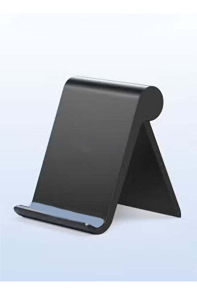 GECOMO Desktop Portable Phone Stand (Black) - Stable & Anti-Slip, Compatible ...