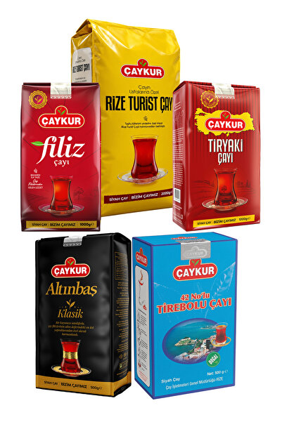 Çaykur Büyük Aile 5kg Tiryaki Rize Filiz Altınbaş ve Tirebolu Çay Paketi