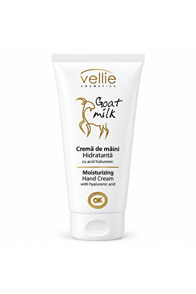 Vellie Cosmetics Vellie Goat Milk Cremă de Mâini Hidratantă cu Acid Hialuroni...
