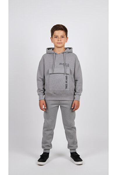 unbranded Boys' hoodie set - light gray - 6