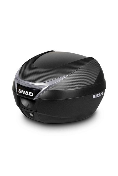 Shad SH34 Carbon Motosiklet Arka Çanta 34 Litre Kapasite Top Case Motor Çantası