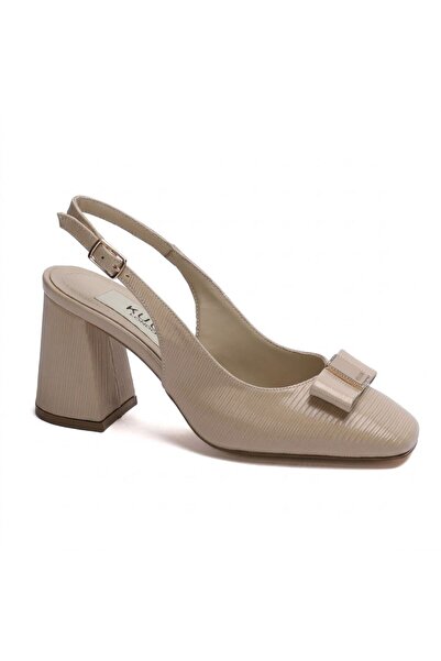 KUUM LONDON K145-255536 Beige Patent Leather Vip Exclus Women's Shoes