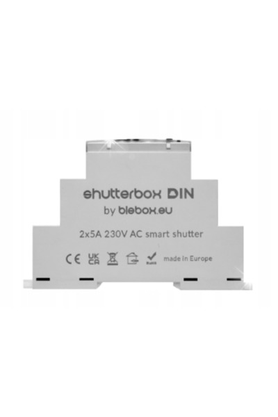 BleBox ShutterBox Controler pentru rulouri exterioare DIN 230V WiFi Aplicație...