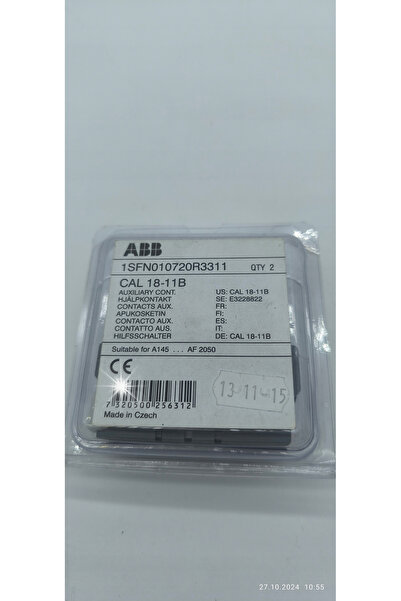 ABB CAL18-11B CONTACT AUXILIAR 1NO+1NC MONTARE LATERALĂ 1SFN010720R3311