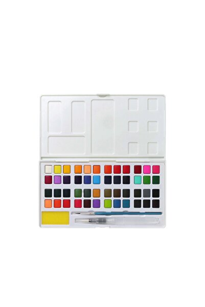 Keep Smiling Profesyonel Tablet Sulu Boya Seti 48 Renk + 2 Adet Fırça Hediyeli