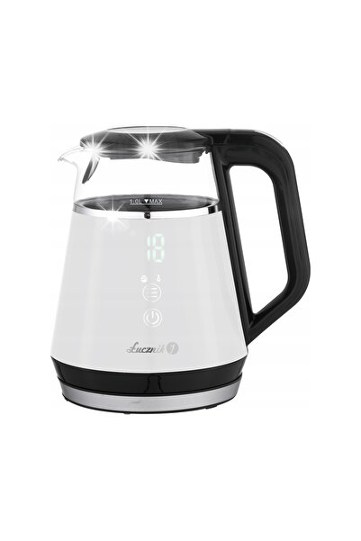 Łucznik Fierbător electric din sticlă de 1L, cu control al temperaturii, fier...