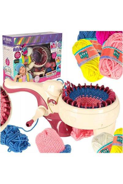 ARTEMİSPAK Mașină de tricotat, Set de cusut, Fire de tricotat, Fire în 5 culori