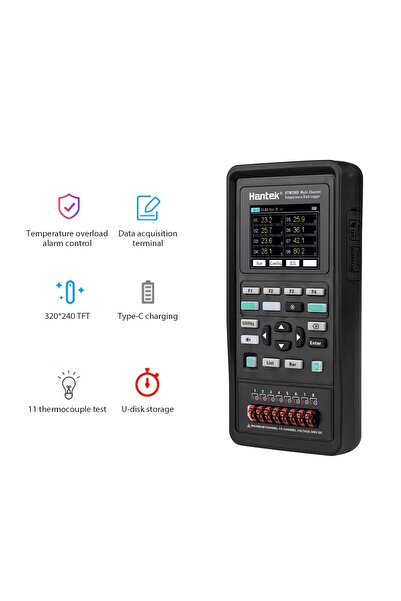 NO BRAND Hantek HTM208B înregistrator de date și temperatură cu 8 canale