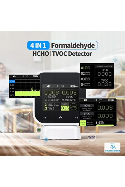 NO BRAND FNIRSI SFD-02 Monitor de calitate a aerului 4 în 1 Detector de forma...