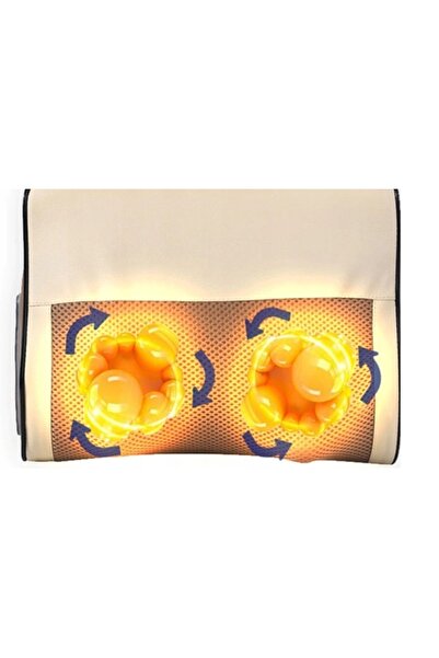 NO BRAND APARAT DE MASAJ PENTRU GÂT, CEAFĂ, SPATE ȘI CORP SHIATSU 3D CU 6 MOD...