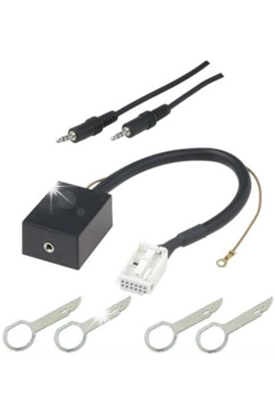 VW Adaptor conector AUX-IN + chei de demontare DELTA 6 MFD2 RNS2 RCD 300