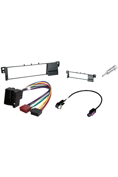 NO BRAND Kit de instalare radio adaptor antenă ISO + ramă BMW 3 E46 din 2003