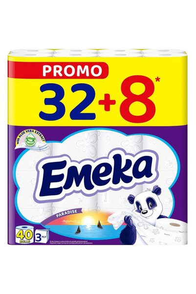 EMEKA Hârtie igienică Paradise, 3 straturi, 40 role
