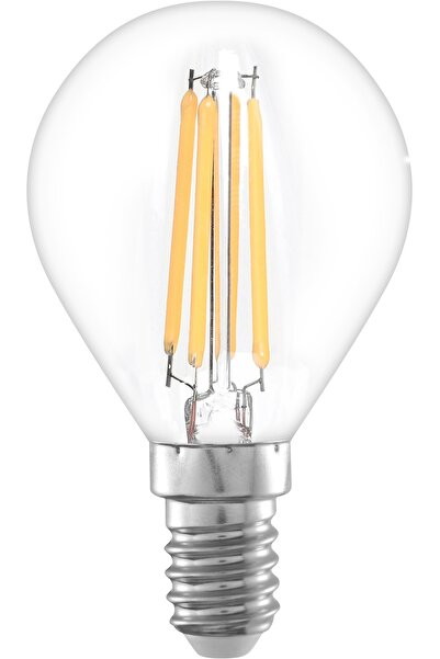 Retlux Bec LED cu filament transparent, glob clasic G45 E14 5W 230V, 10 bucăți