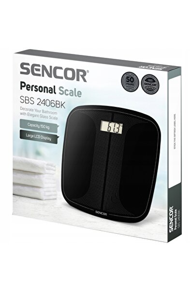 Sencor Cântar de baie din sticlă SBS 2406BK, până la 150 kg, sticlă securizat...