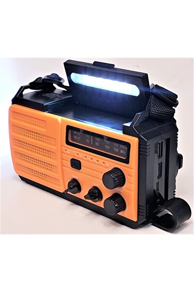 NO BRAND RADIO SOLAR PORTABIL CU BATERIE, LANTERNĂ, ALIMENTAT CU VÂNT, CU USB...