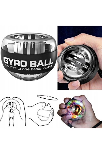 NO BRAND 2x Minge giroscopică POWERBALL GYRO BALL – minge pentru exerciții de...