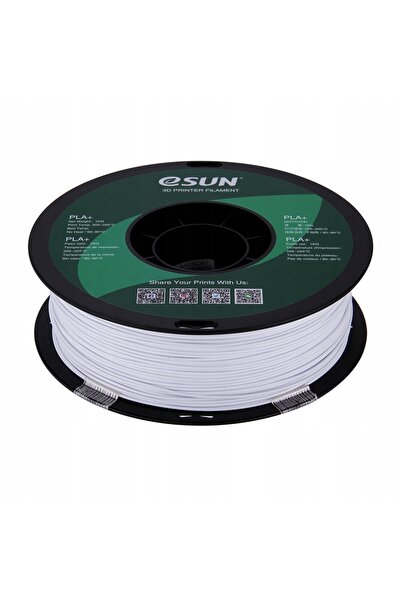 eSun Filament PLA+ alb rece 1.75mm 1kg bobină de hârtie