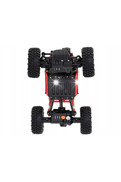 ARTEMİSPAK Mașină telecomandată RC Rock Crawler 2,4 GHz, scara 1:18, roșie