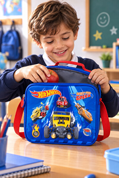 HOT WHEELS Beslenme Çantası Çocuk Öğrenci Okul Yemek Çantası Günlük Kullanım ...