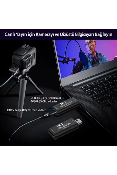 POPKONSOL Full Hd 1080P HDMI Video Capture Card Youtube Twitch Tiktok Live Streaming Game Video Recording Device