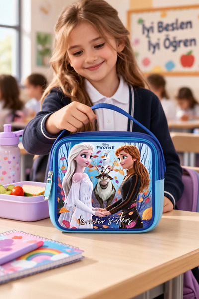 DODOMAR Lunch Box Purple Snow Princess Themed Children's School Lunch Bag Dai...