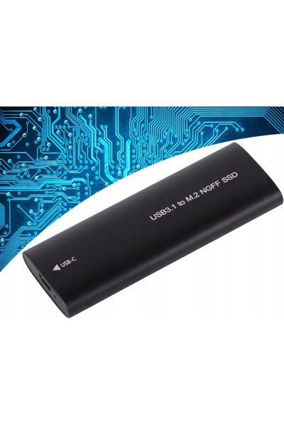 verk group M.2 SATA NGFF USB 3.1 USB TYPE-C 2230-2280mm Carcasă adaptor pentr...
