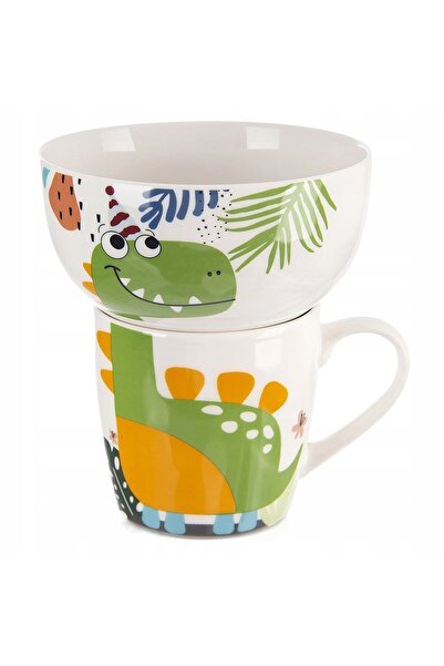 NO BRAND Set pentru copii: pahar, farfurioară, castron – set cadou