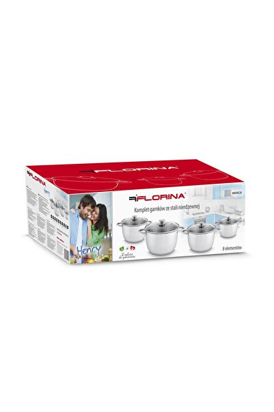 FLORINA Set de oale Henry din oțel inoxidabil 8 piese