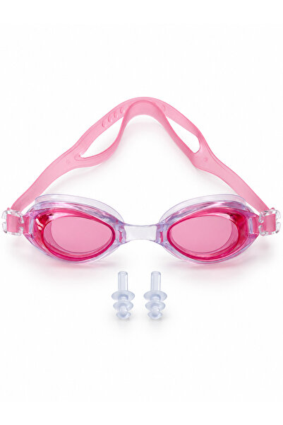 BERMUDA Adult Sea Pool Swimming Goggles with Headset Rh7100 Pink