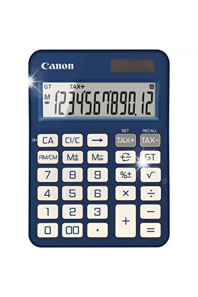 Canon Calculator simplu ks-125kb-bl matura office cu baterie și alimentare so...