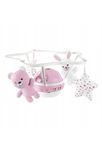 Chicco Mobil de pătuț RAINBOW 3 în 1 ROZ 000110411100000 proiector