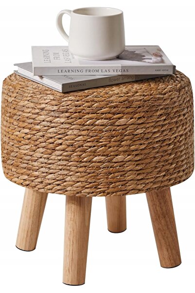 NO BRAND Taburet mic, Pouf Otoman, pentru dormitor și living, 32×32×32 cm