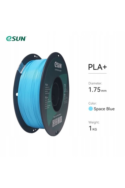 eSun Filament PLA+ albastru spațial 1.75mm 1kg bobină de hârtie