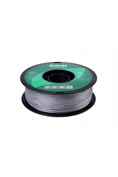 eSun Filament PETG argintiu solid pe bobină de hârtie 1.75mm